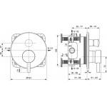 Смеситель для душа скрытого монтажа Ideal Standard Cerafine Смеситель для душа скрытого монтажа Ideal Standard Cerafine